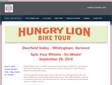 Tablet Screenshot of hungrylionbiketour.com